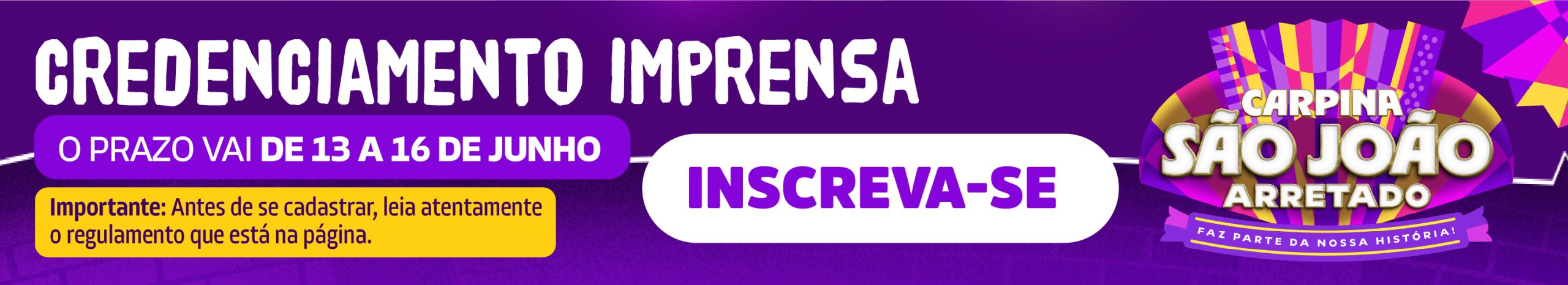 Credenciamento Imprensa