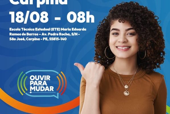 Carpina recebe Programa Estadual de Escuta Popular nesta segunda-feira; participe