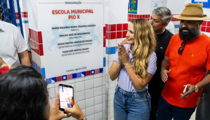 Prefeitura de Carpina inaugura nova Escola Municipal Pio X após revitalização da unidade