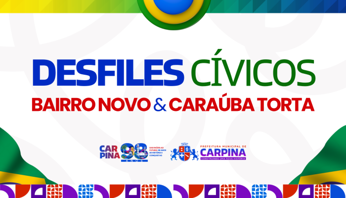 Prefeitura de Carpina realiza desfiles cívicos nos bairros Novo e Caraúba Torta